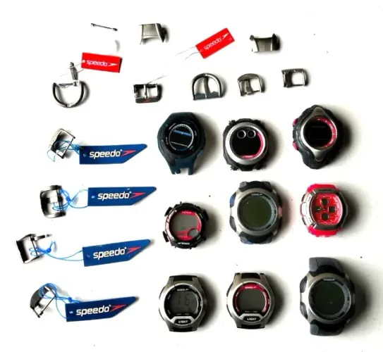 COM AVARIAS - Lote 9 Relógios Speedo (Originais) - Modelos Variados - Para Aproveitamento