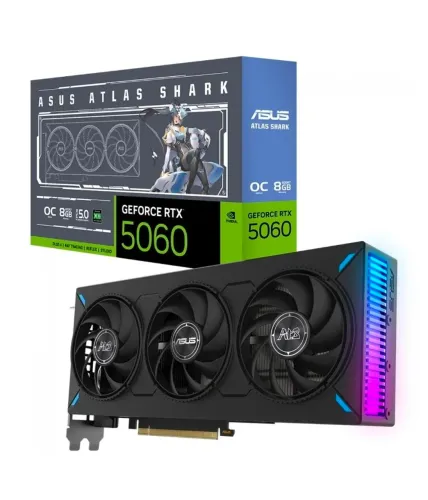 Placa de Vídeo Asus NVIDIA GeForce RTX 5060 ATS OC, 8GB, GDDR7, DLSS, Ray Tracing