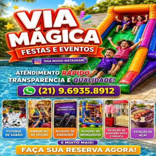 Pula Pula, Área Baby, Tobogã Inflável, Futebol De Sabão e Muito Mais