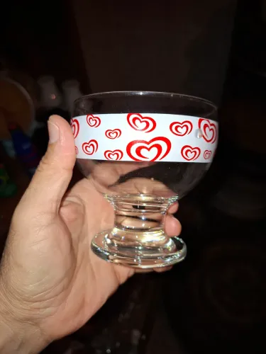 Taça sorvete vidro kibon