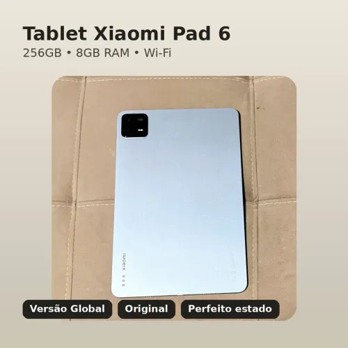 Tablet Xiaomi Pad 6 256GB / 8GB RAM Wi-Fi ? Versão Global Original
