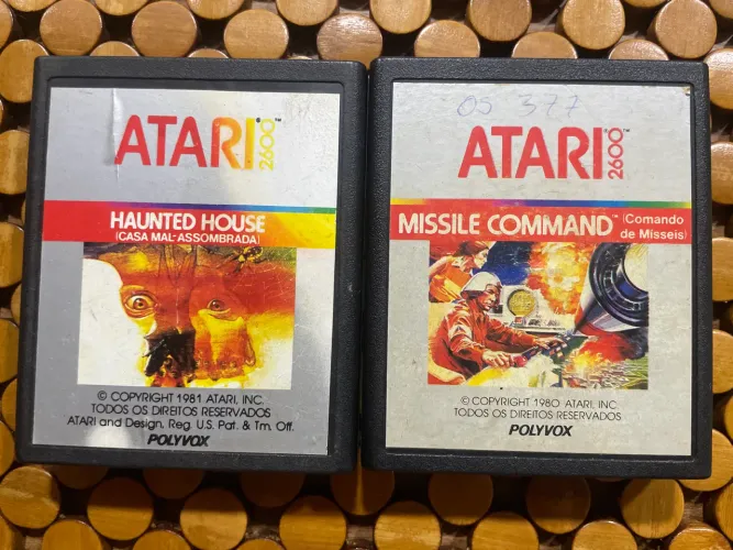 Jogos Atari Haunted House + Missile Command 