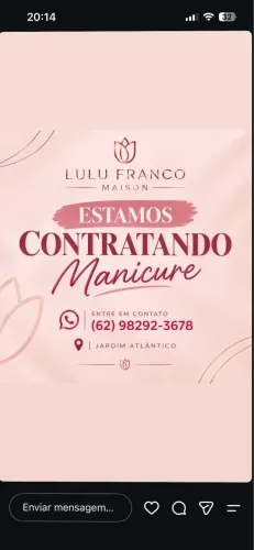 Vaga para manicure