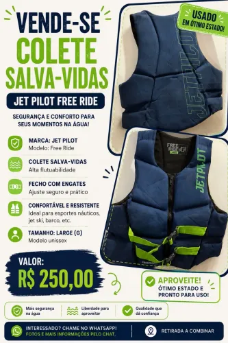 Colete salva vidas importados nunca usados