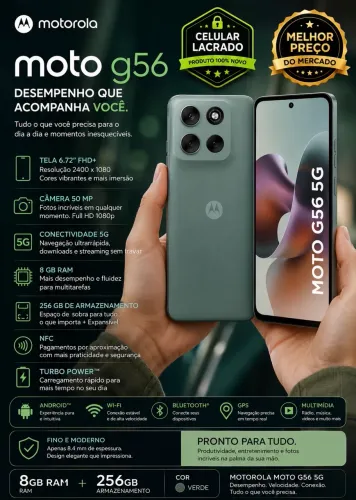 MOTO G 56 / 256 gigas / 8 gigas de RAM - 2026