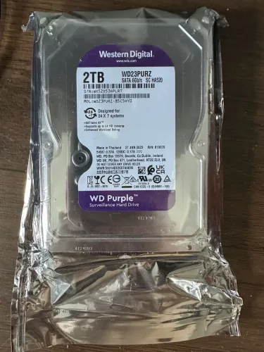 HD WD 2TB Purple Surveillance, SATA III, 5400 RPM, 3.5" - Wd23purz