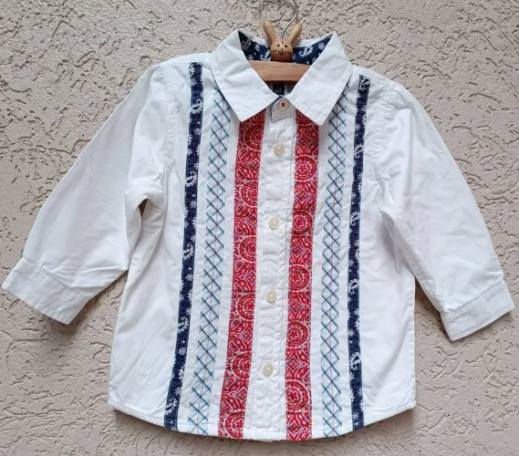 Camisa Social Baby Gap Tamanho 12-18 Meses