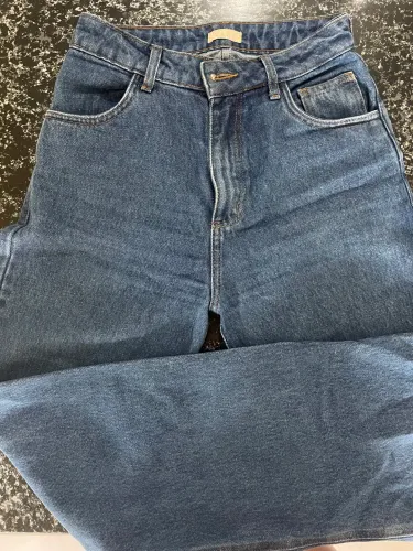 CALÇA JEANS RETA TAM. 36 AZUL ESCURO - loja @niccla.br antiga TALI