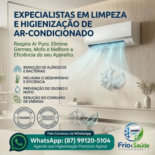 Higienização de ar-condicionado