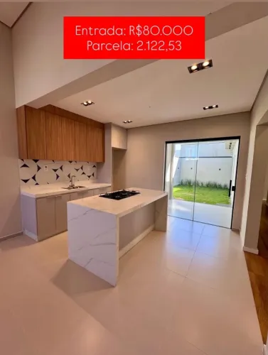 Casa Moderna no Residencial Ary Attab, 3 quatos 1 suite