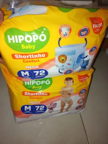 Fralda Hipopó Shortinho 