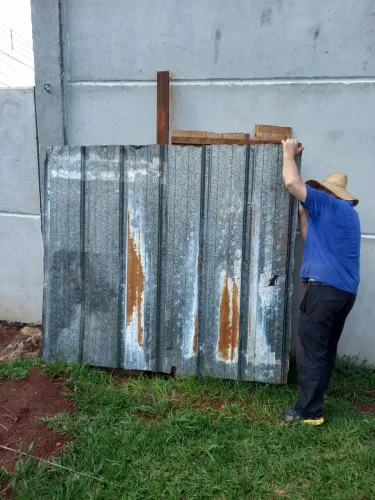 Portão para construção