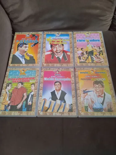 DVDS JERRY LEWIS PARAMOUNT COLLECTION ORIGINAL EM EXCELENTE ESTADO DE CONSERVAÇÃO