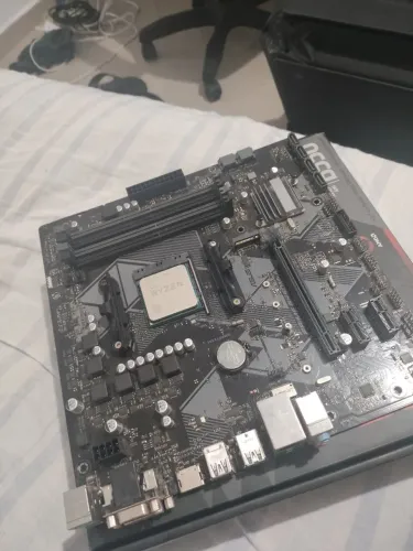 Placa mãe b450m Asus + Ryzen 5 5500