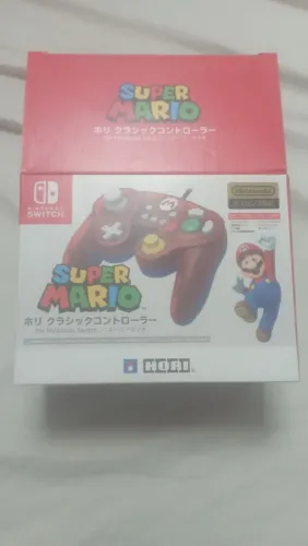 Controle modelo GameCube para Nintendo Switch edição especial do Mario