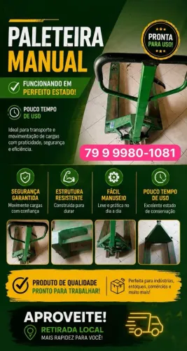 Vendo PALETEIRA semi nova