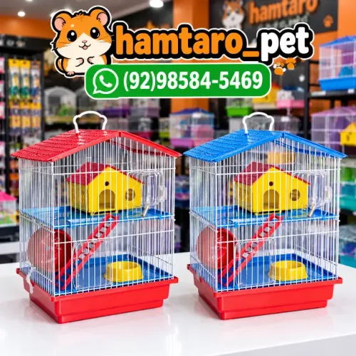 Gaiola para Hamster estilo casinha