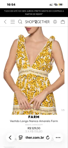 Vestido longo nanica Farm