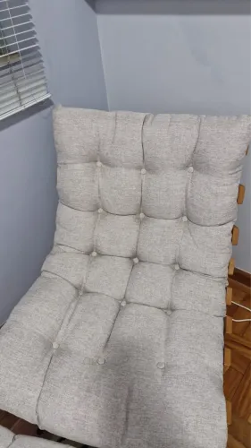Poltrona Costela De Adão Com Puff - Design Assinado E Alto Conforto