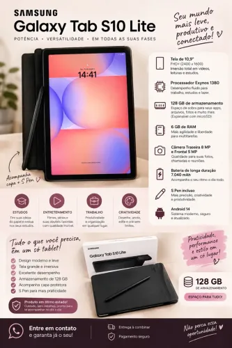 Vende-se Samsung Tablet Galaxy Tab S10 Lite 128