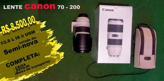 Lente Canon 70 - 200