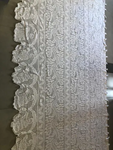 Cortina de Crochê Artesanal 3,00 x 1,80 m
