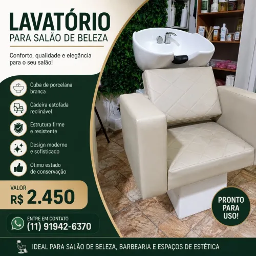Lavatório salão de beleza