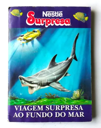 Álbum de Figurinhas Surpresa - Viagem Surpresa ao Fundo do Mar - Completo - 1995