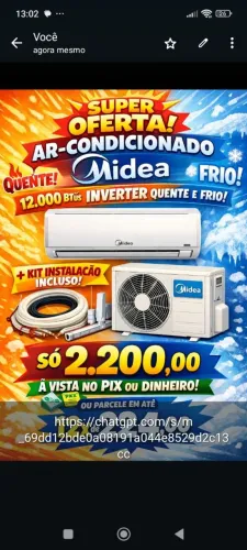 Ar Midea inverter 12000, Novo na caixa .