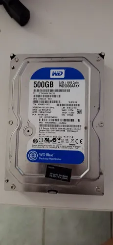 HD de armazenamento 500gb CPU