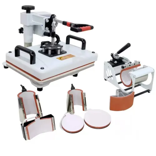 Prensa Térmica 8 Em 1 Sublimação 29x38cm Plana Camisa Boné Caneca Nps811