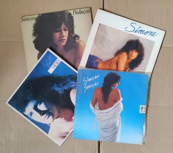 Combo 04 Lps Simone - Vício, Sedução, Pedaços, Corpo e Alma