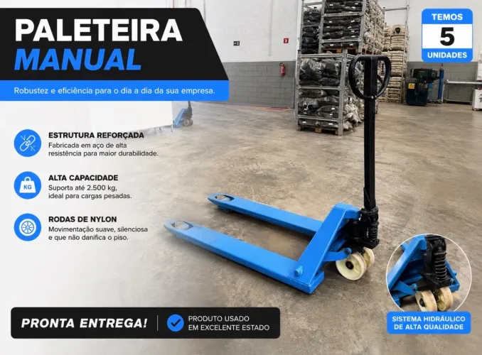 Paleteira manual 2.500 kg