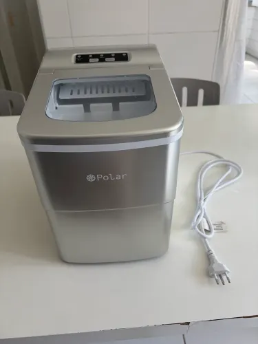 Máquina De Gelo Polar - Ice Maker - Prata - 15kg - voltagem 220v