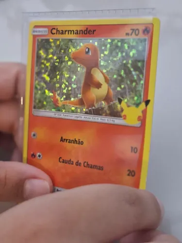 CARTA POKÉMON CHARMANDER BRILHANTE/ Charmander Foil Mcdonalds - Celebrações 25 Anos