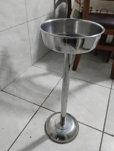 Suporte inox para balde de gelo