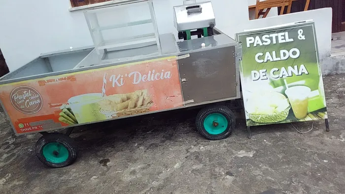 Carrinho de caldo de cana todo completo 