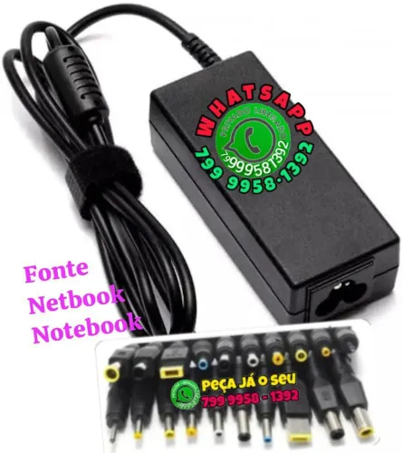 Fonte carregador universal , 6, 12, 16, 19, 21, 24 V