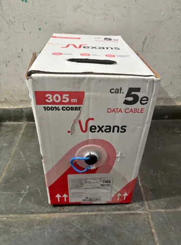 Caixa de cabo de rede utp cat5e nexans 305 metros 