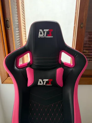 Cadeira Gamer DT3 Sports Original Preta e Rosa - Excelente Estado
