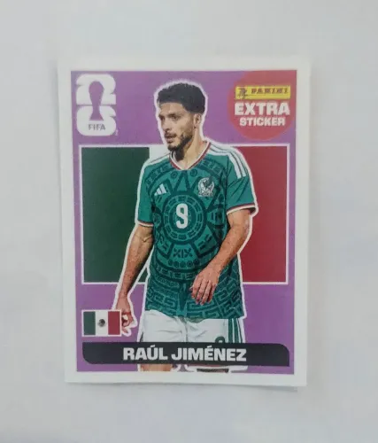 Figurinha Copa 2026 Raúl Jiménez México - Panini Extra Sticker Rara