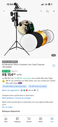 Kit Rebatedor 100cm com Tripé (Fotografia)