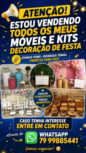 Móveis e Kits Decoração de Festa.