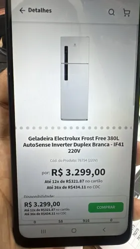 Geladeira nova da Electrolux
