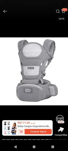 Canguru ergonômica