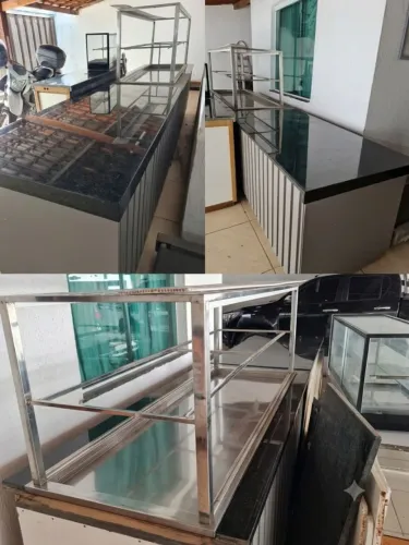 Buffet pista fria balcão para sushi ou comida