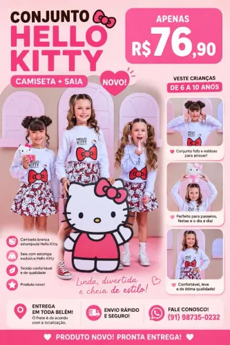 Conjunto hello kitty