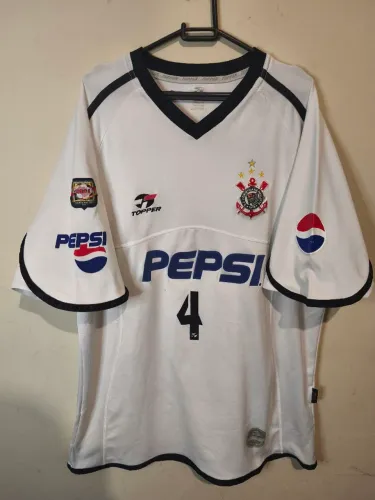 Camisa do Corinthians ano 2001 Topper número 4 de jogo raridade para colecionadores 