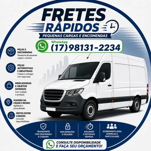 *Fretes rápidos e seguros - Van Master
