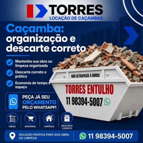 Locação de caçambas - Pq Bristol